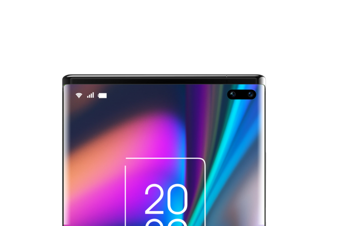 Smartphone mit rollbarem Display (Bild: TCL)